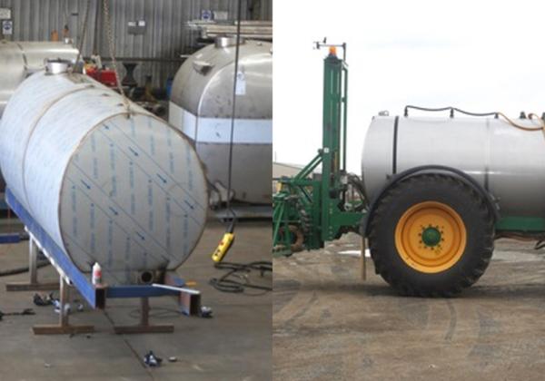 Custom spray tank by Horsham Hydraulics